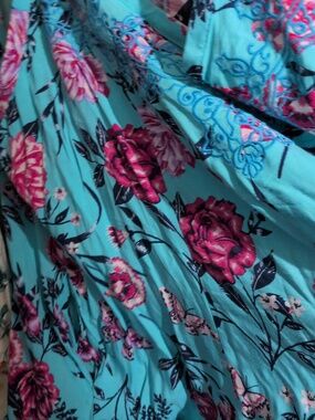 558: Torrid NEW Floral chalice trapeze Maxi dress